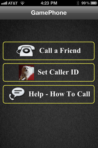 Screenshot #1 pour GamePhone - Free voice calls and text chat for Game Center