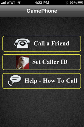 GamePhone - Free voice calls and text chat for Game Center screenshot 1
