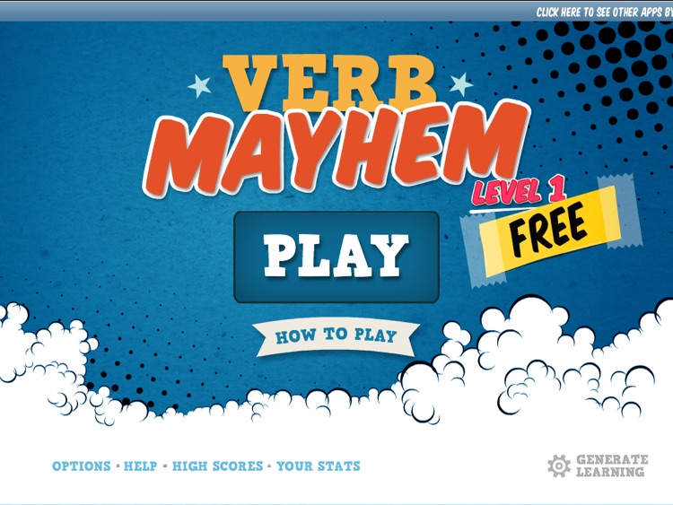 Verb Mayhem HD Level 1 FREE