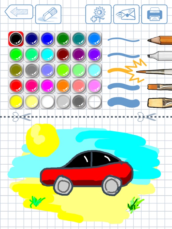 Drawing for Kids Lite (dog, fish, car, bird) screenshot-3