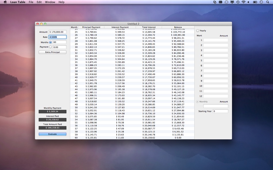 Loan Table for Mac OS X (macOS) Podle: Mohannad Hashem Loan Table for Mac OS X (macOS) Podle: Mohannad Hashem