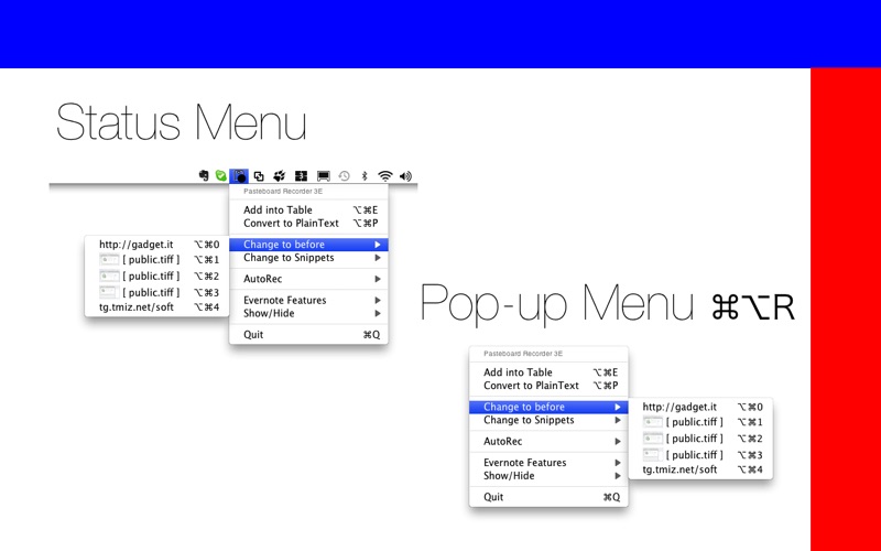 Screenshot #2 pour Pasteboard Recorder 3E