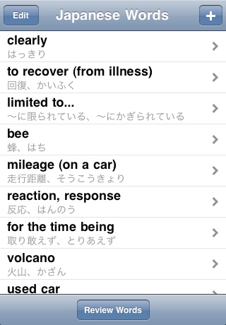 Japanese Words