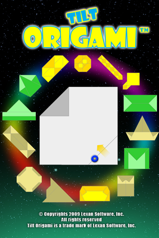 Tilt Origami app screenshot