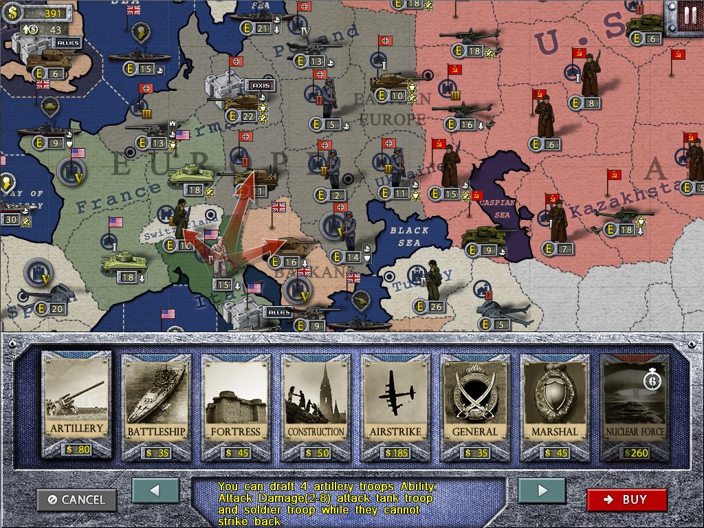World Conqueror 1945 Lite for iPad screenshot 5