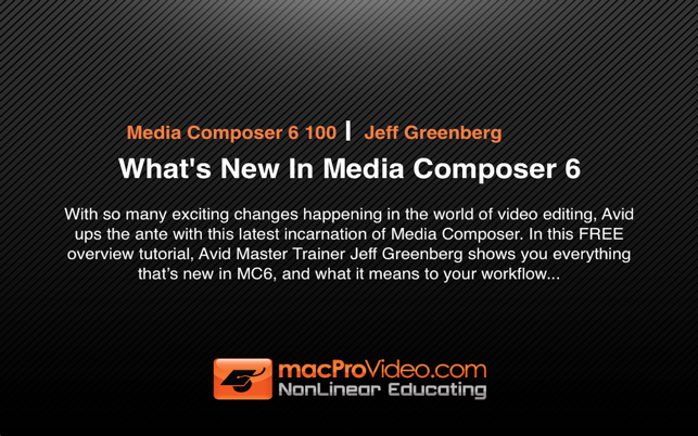 Course For Media Composer 6 100 - What's New In Media Compos(圖1)-速報App