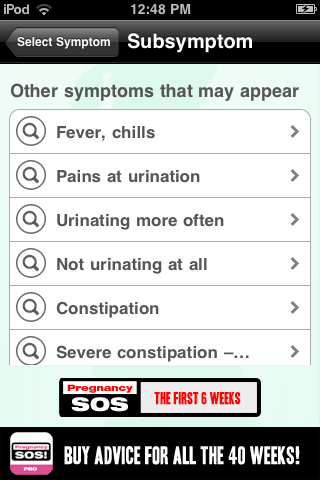 Pregnancy Health. iPhone screenshot
