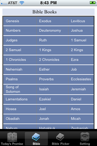 Bible and Daily Promise iPhone screenshot