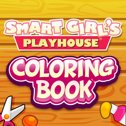 Smart Girl's Playhouse Coloring Book icon
