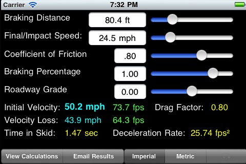 Minimum Speed Calculations