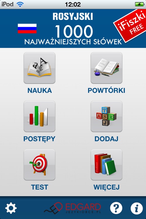 iFiszki Rosyjski 1000 najważniejszych słówek FREE