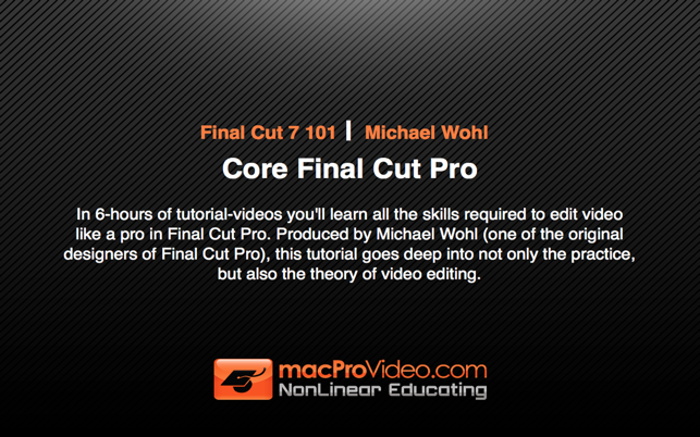 Course For Final Cut Pro 101(圖1)-速報App