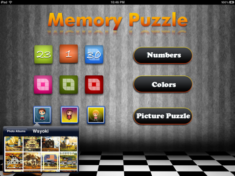 Memory Puzzle Game Mind Teaser iPad screenshot