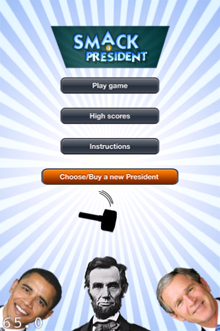 Smack a President - Best Top Free Game iPhone screenshot
