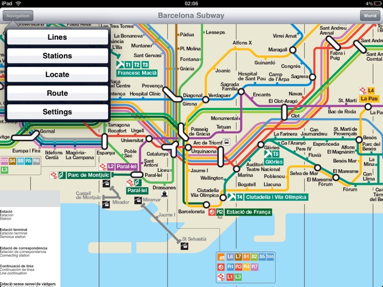 Barcelona Subway for iPad