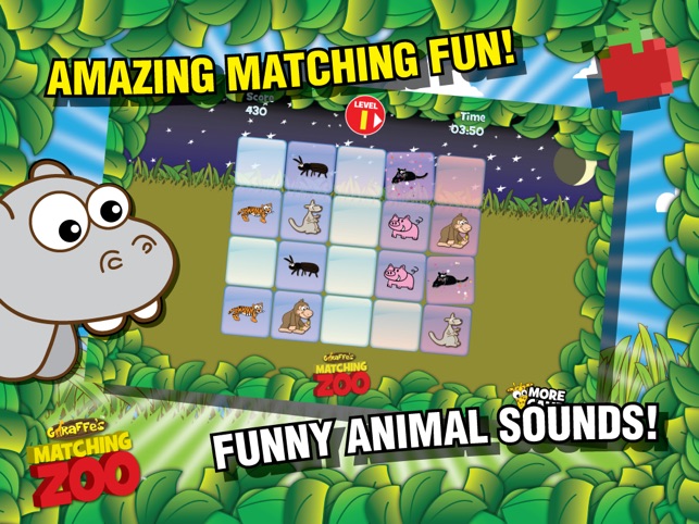 Giraffe's Matching Zoo for iPad