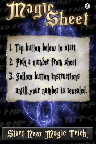 MagicSheet iPhone screenshot 1 - Entertainment app