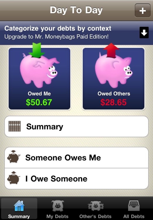 Mr. Moneybags IOU Lite