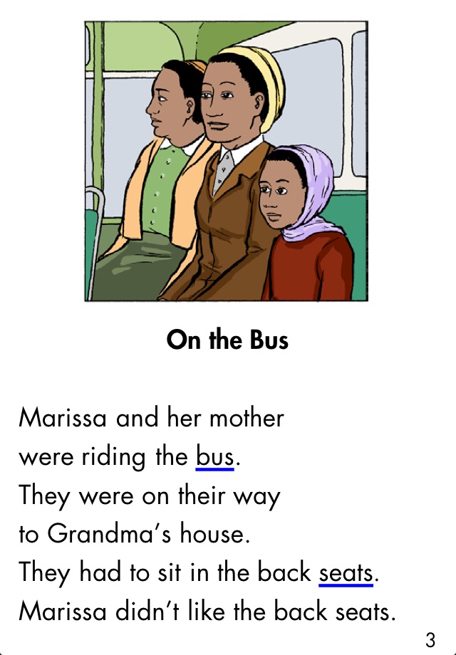 Riding with Rosa Parks - LAZ Reader [Level J–first grade] screenshot 2