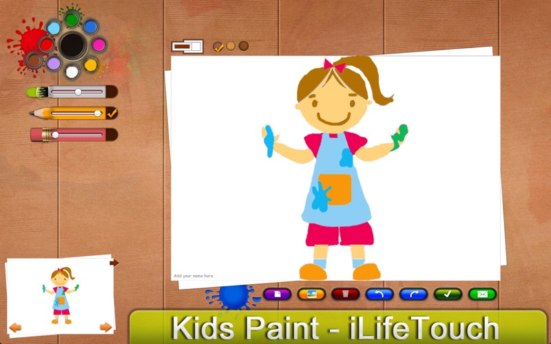 kids paint iphone screenshot 1