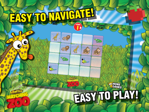 Screenshot #5 pour Giraffe's Matching Zoo for iPad