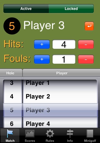 MiniGolf Score