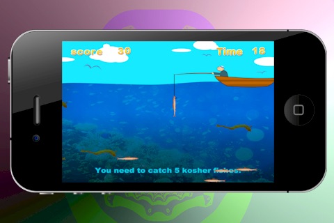 Kosher Fishing Game HD Lite screenshot-3