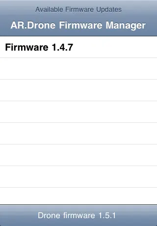 Скриншот Firmware Manager For AR.Drone на iPhone 2