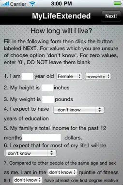 MyLifeXtended screenshot 1