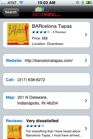 IndyDining screenshot 2