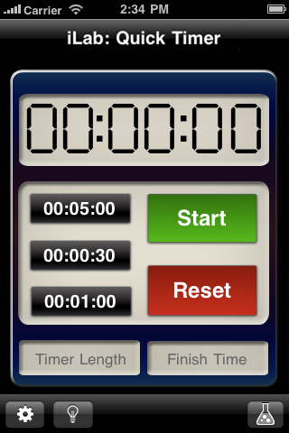 iLab: Quick Timer app screenshot