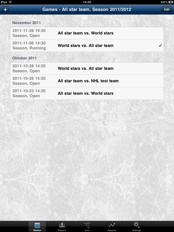 Time on Ice Tracker