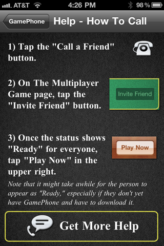 gamephone - free voice calls and text chat for game center iphone screenshot 4