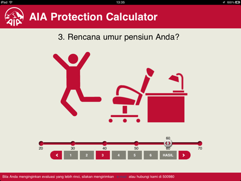 AIA Protection Calculator Indonesia for iPad screenshot 2