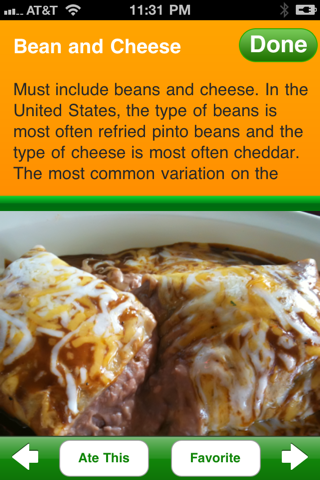 Mexican Food iPhone screenshot 4 - Reference app
