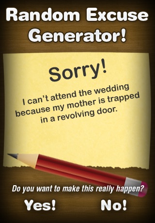 Random Excuse Generator screenshot-3