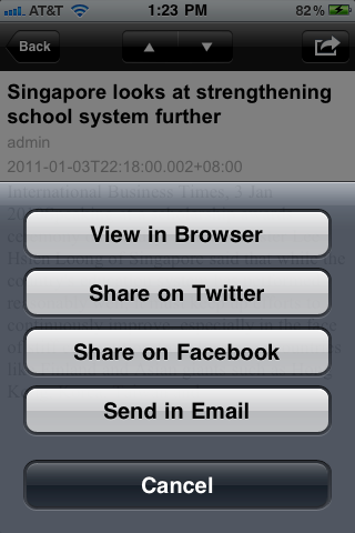 Screenshot 2 of Singapore News App