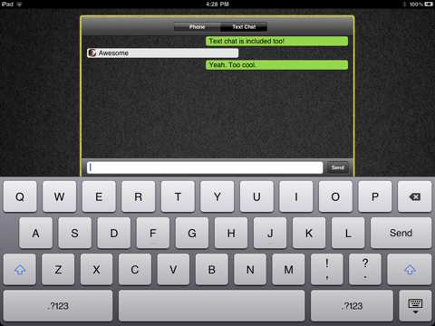 Screenshot #6 pour GamePhone - Free voice calls and text chat for Game Center