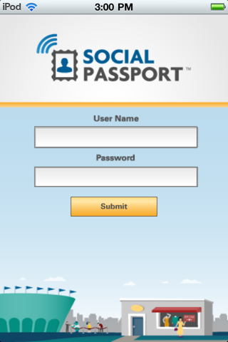 Merchant Scanner for Social Passport for iPod & iPhone iPhone screenshot