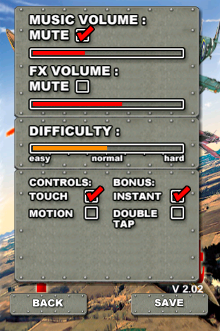 SpitFire Pilot Lite iPhone screenshot