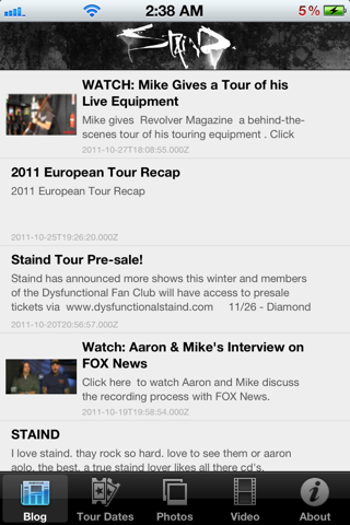 Staind! app screenshot 2