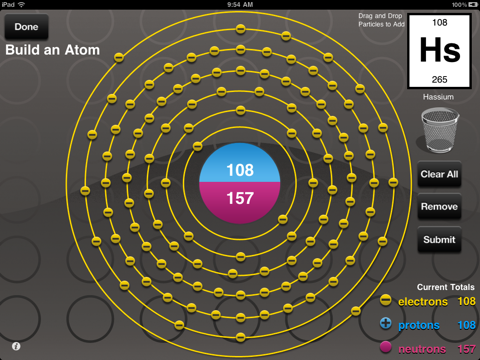 Screenshot #6 pour Building Atoms, Ions, and Isotopes HD Lite