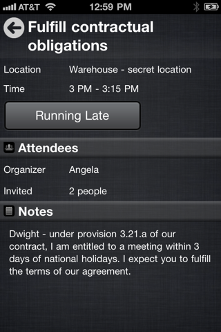 Copilot Calendar screenshot