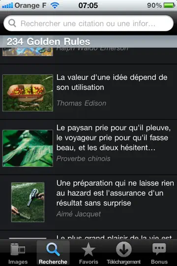 Capture d'écran de Golden Rules (for Presentations) sur iPhone 3