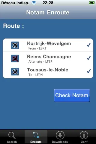 iNotam Europe screenshot 1 of 1