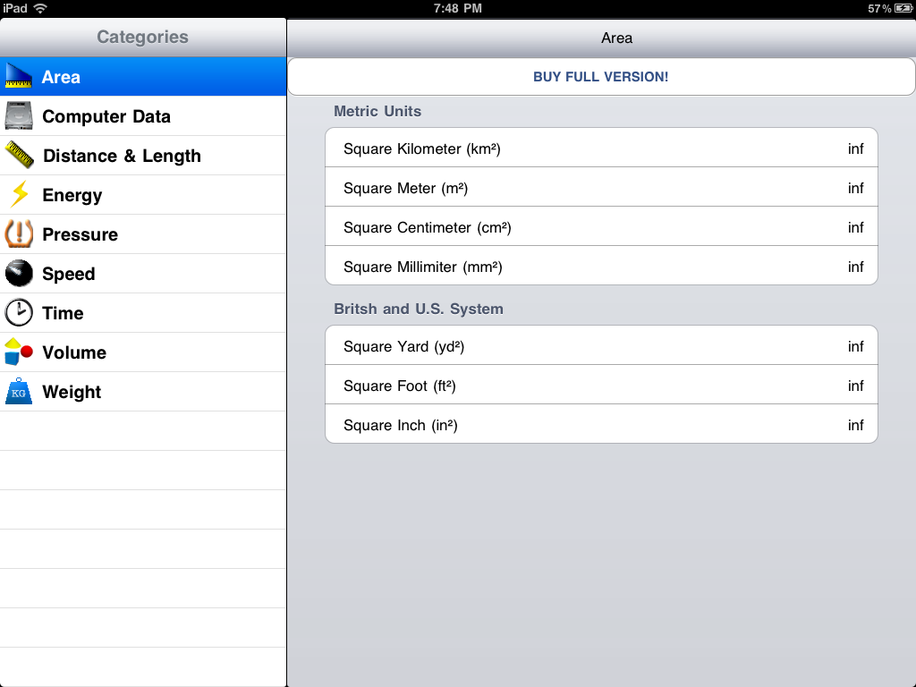 Unit Converter FL Free screenshot 5