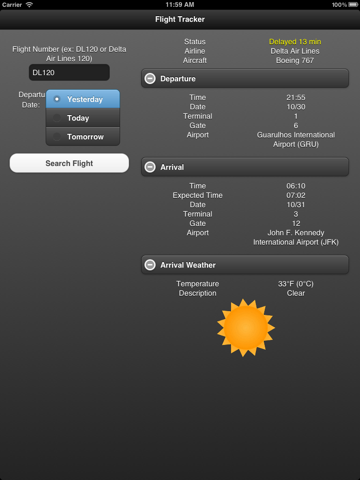 Flight Tracker for iPad Free screenshot 2