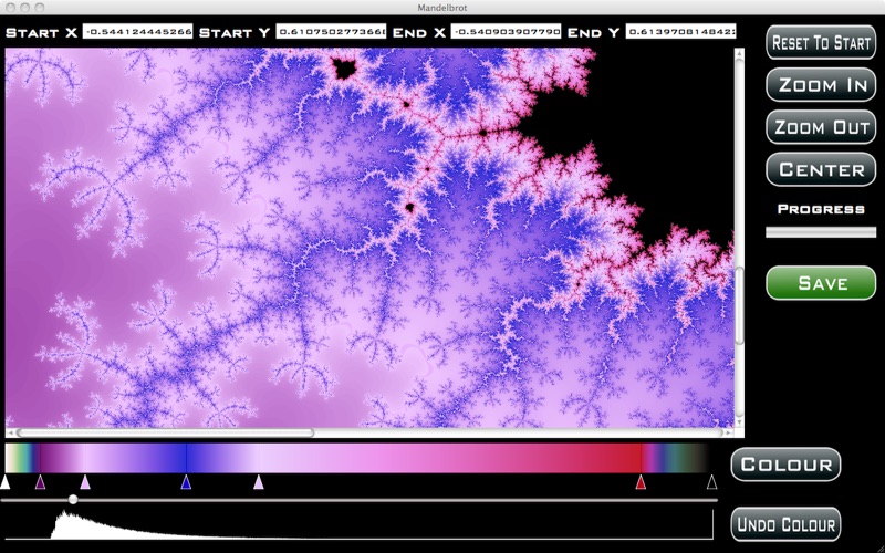mandelbrot - generate stunning fractal images iphone screenshot 1