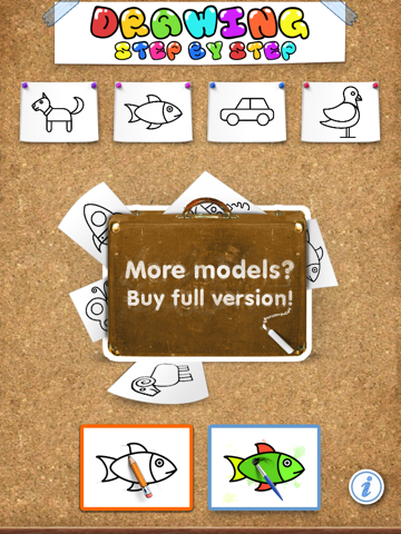 Drawing for Kids Lite (dog, fish, car, bird)のおすすめ画像2