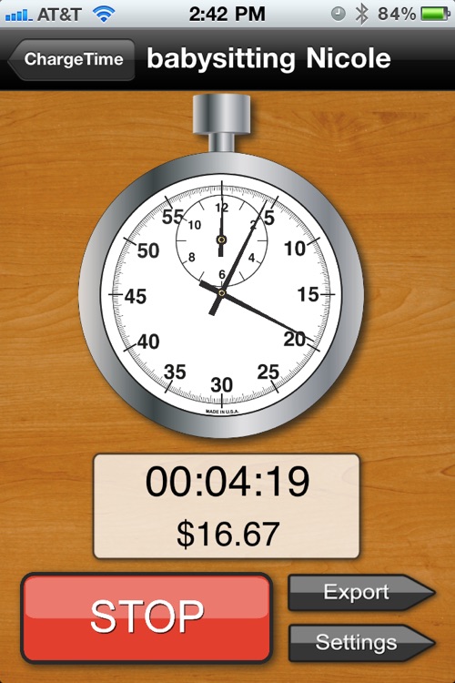 ChargeTime: A Charge Clock for Professionals screenshot-3